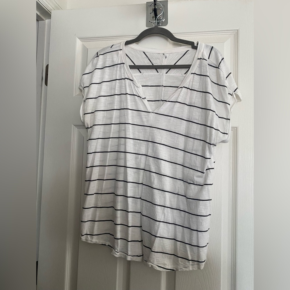 Maurices Striped V-Neck Tee XL
